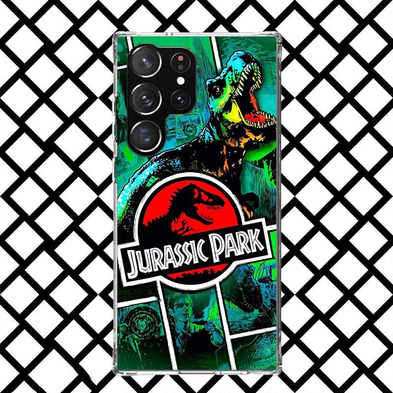 Jurassic Park Dinosaur World Phone Case for Samsung Galaxy S26 S25 Edge S24 S23 Ultra S22 Plus S21 FE S20 + Soft Cover Print Fun