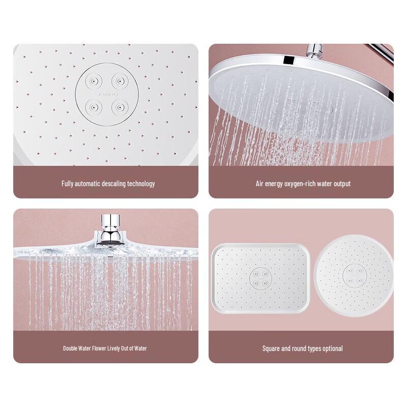 JOMOO Auto-Descaling Dual-Flow Shower Head
