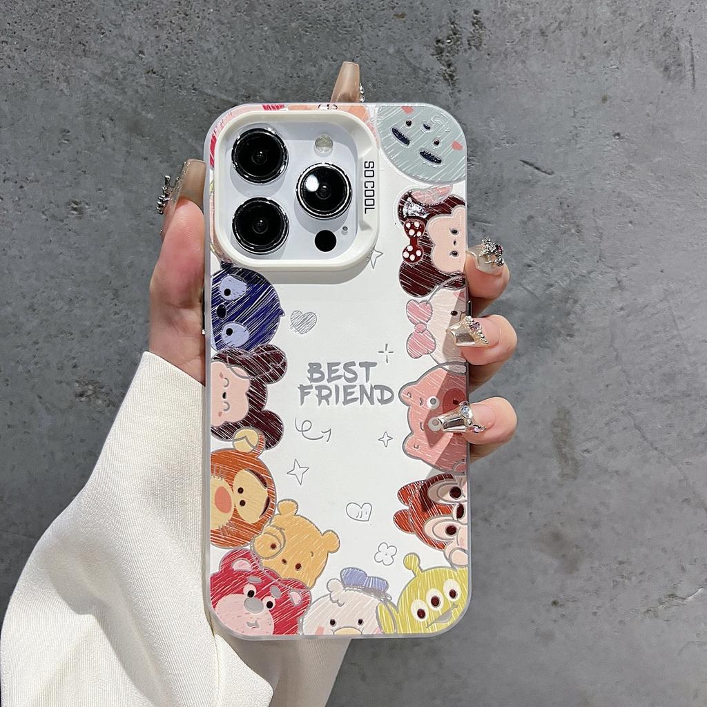 Applicable to iphone11/11pro mobile phone case Apple 11promax domestic Huawei oppo cartoon full screen animal