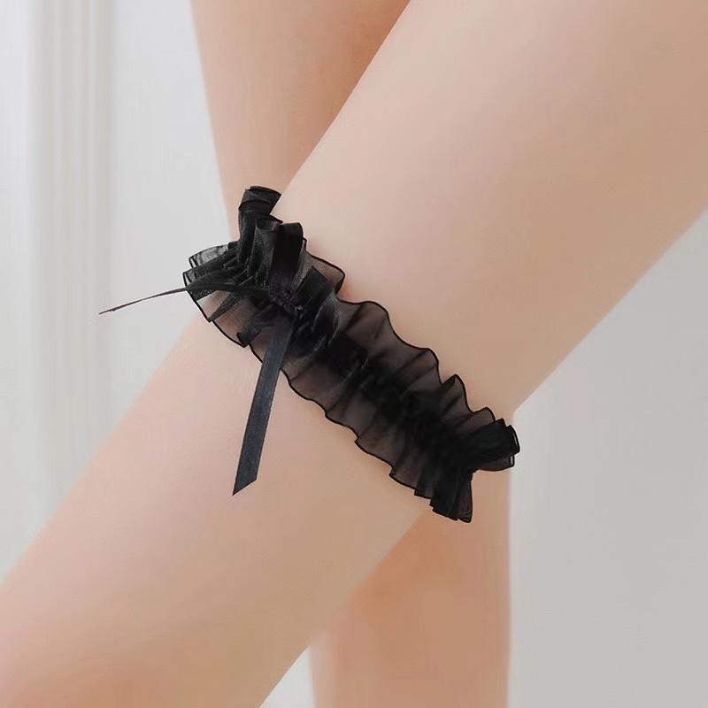 Women Sexy Bow Lace Choker Necklaces Torques Collar Floral Bowknot Wedding Party Cosplay Lolita Fashion Girls Elastic Neck Ring