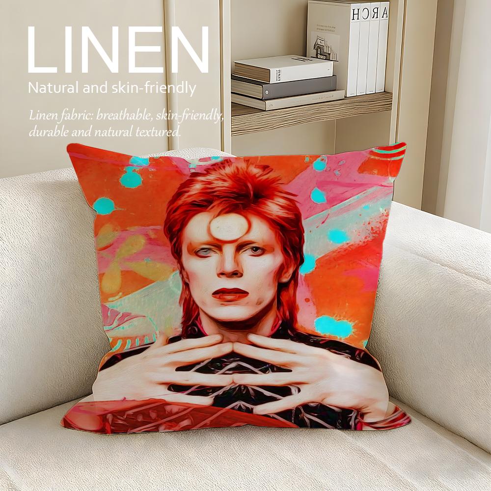 Musik David Bowie Kissenbezug Kissenbezüge Set Stk x x Atmungsaktiv Waschbar Sofakissenbezug