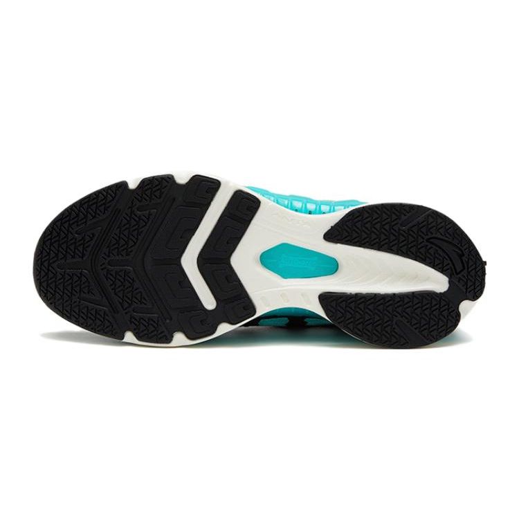 Anta Wind Chaser 5.0 Non-Slip Wear-Resistant Low-Top Running Shoes Kids Sneaker Black Green 312325516-14