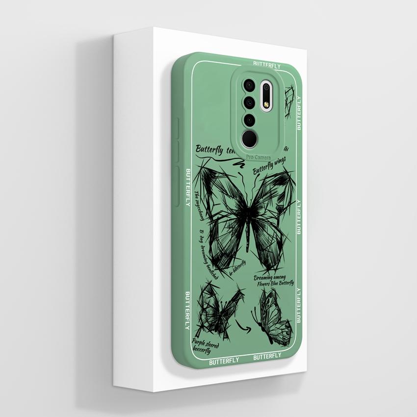 For Xiaomi Poco M2 M3 M4 M6 M7 Pro M5 M5S Mysterious Whale Phone Cases Camera Protection Liquid Silicone Anti Fall Protection Covers For Xiaomi Casing