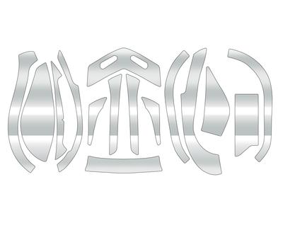CUSTOM Armor YOROI 25 Alphas BF TW Vlastní nálepka Ochrana proti poškrábání Ochrana proti poškrábání Vlastní baitcastový naviják Průhledný Vpravo SEAT.JP (Pro rukojeť)