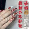 Nail Art Three-Dimensional Jewelry, Make A Fortune In The New Year, Good Luck, Lucky Character Pearl Nail Jewelry