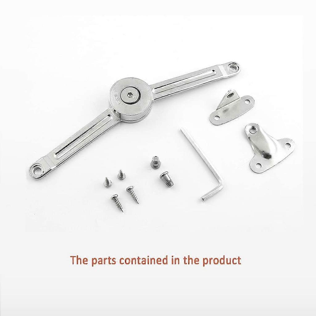 2 Pcs Soft-Closing Door Panel Support Hinges Stay,Can Be Stopped at Will,Folding Cover Support, Used for Heavy Duty