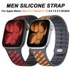 Silicone Strap For Apple Watch Ultra 3 2 1 49mm Magnetic Watchband for Iwatch Series 11 10 9 8 7 6 5 4 SE3 46mm 45mm 44mm42mm Mens Bracelet