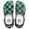 Demon Slayer X Crocs Non-slip and Wear-resistant Hole Shoes for Men and Women In Green and Black