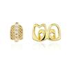 Hip Hop 6/6 Teeth Grills Hip Hop 14K Gold Plated Tooth Caps Decor Braces Punk Cosplay Party Braces For Fashion Women Men Jewelry
