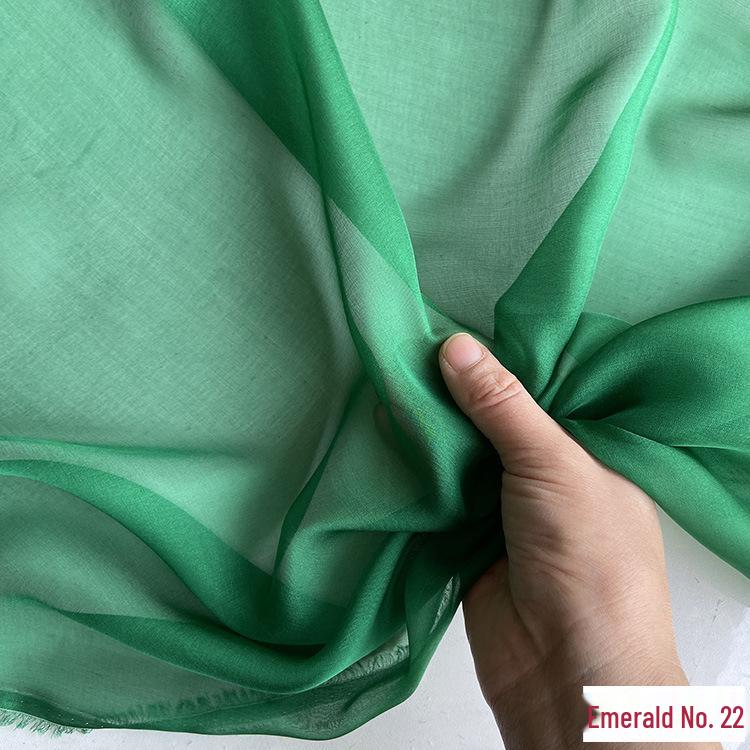 6mm Real Mulberry Silk Chiffon Fabric, 140cm Wide - Sheer and Lightweight for Scarves, Dresses, and Gowns. Retro Style.