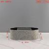 Metal Imitation Horsehair Leather Tissue Box, Stainless Steel Paper Box, Home Decoration, Kitchen Tissue Storage Container