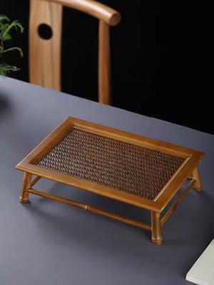 Handmade Bamboo Tea Table, Tea Tray, Dry Brewing Table, Pot Holder, Tea Set Storage, Tea Sea Storage Rack, Cup Holder