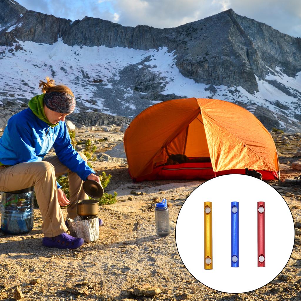 10Pcs Aluminum Alloy Tent Tensioners Two Holes Guyline Cord Adjuster Replacement Tent Rope Adjusters Easy To Use