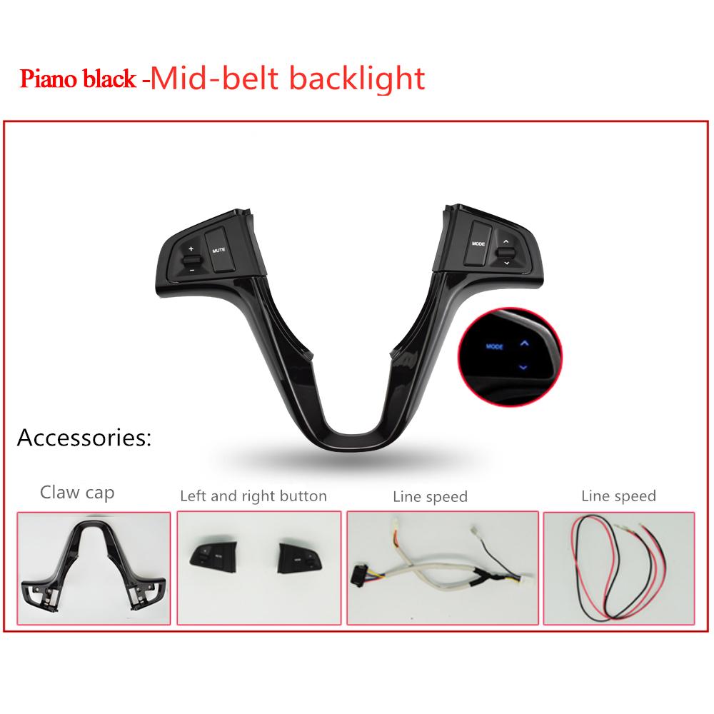 Steering Wheel Button For Hyundai VERNA SOLARIS 2010-2015 Audio Volume Music Control Switch Button With Backlight