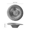 European Ceramic Western Dinner Steak Plate with Golden and Silver Colors Straw Hat Bowl Household Fruit Salad Dessert Plate New