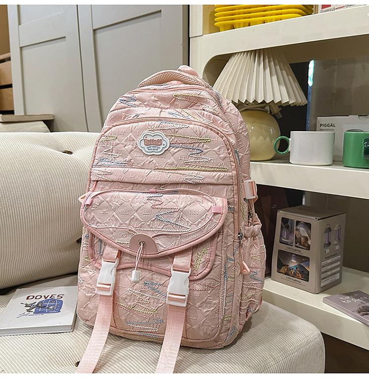 Schultasche hochwertiger Rucksack weiblich Ins neuer süßer Mädchenstil Cartoon-Rucksack vielseitig und leicht Campus-Schüler Schultasche