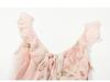 French Floral Print Dress, Spring/Summer 2026 – Elegant, Waist-Cinching, Slim-Fitting, Long Skirt.