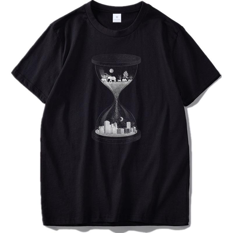 Hourglass T Shirt Desert Time Evolve To City Tees Environmental 100 Cotton Digital Print T 3XL