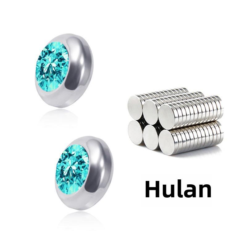 

Гипоаллергенные серьги-клипсы с цветными бриллиантами Bao Shalina для мальчиков и девочек, нержавеющая сталь и титан