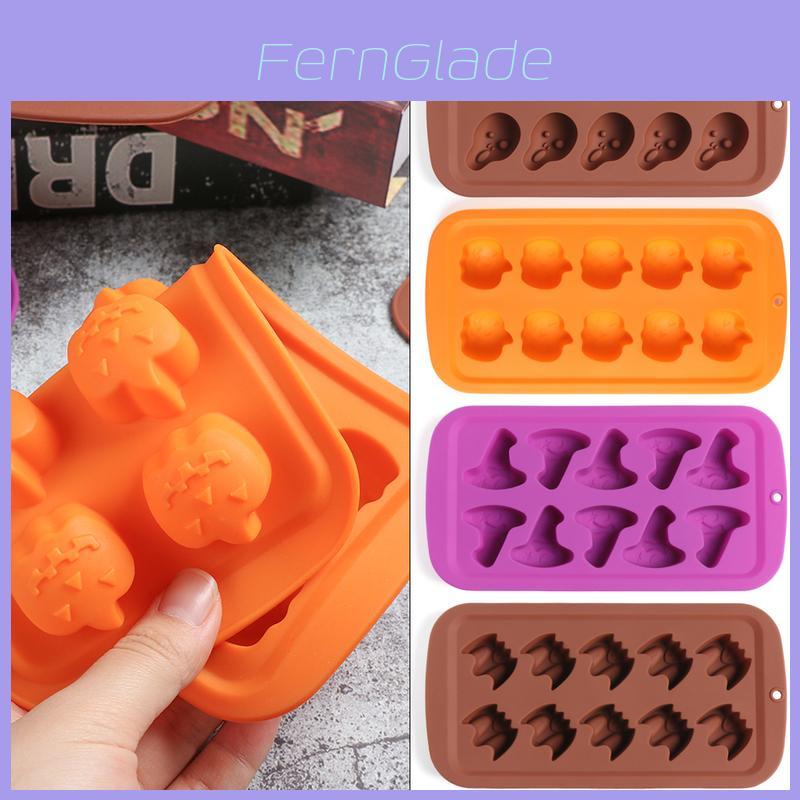 Premium Silicone Halloween Pumpkin Chocolate Mold For Candy Cookie And Ice Cube Creation