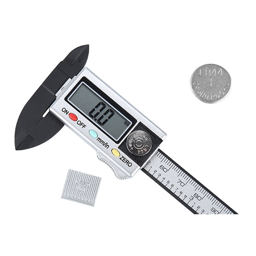 100 Mm Digital Caliper with Stainless Steel Body Electronic Micrometer Featuring Auto-Off Large LCD Screen for Clear Readings Inch/Millimeter