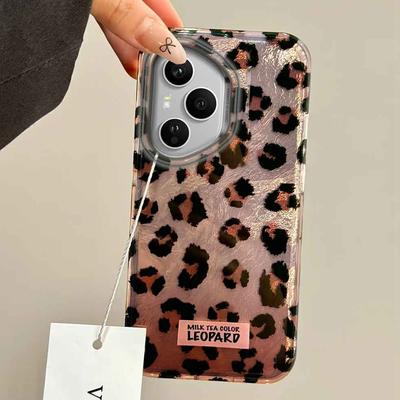 Pink Black Leopard Girls Phone Case for Honor 400 200 90 Smart Pro Magic7 6 5 70 Lite X9a X9c X9b X8b X8a X8c X7c X7b X6c Cover