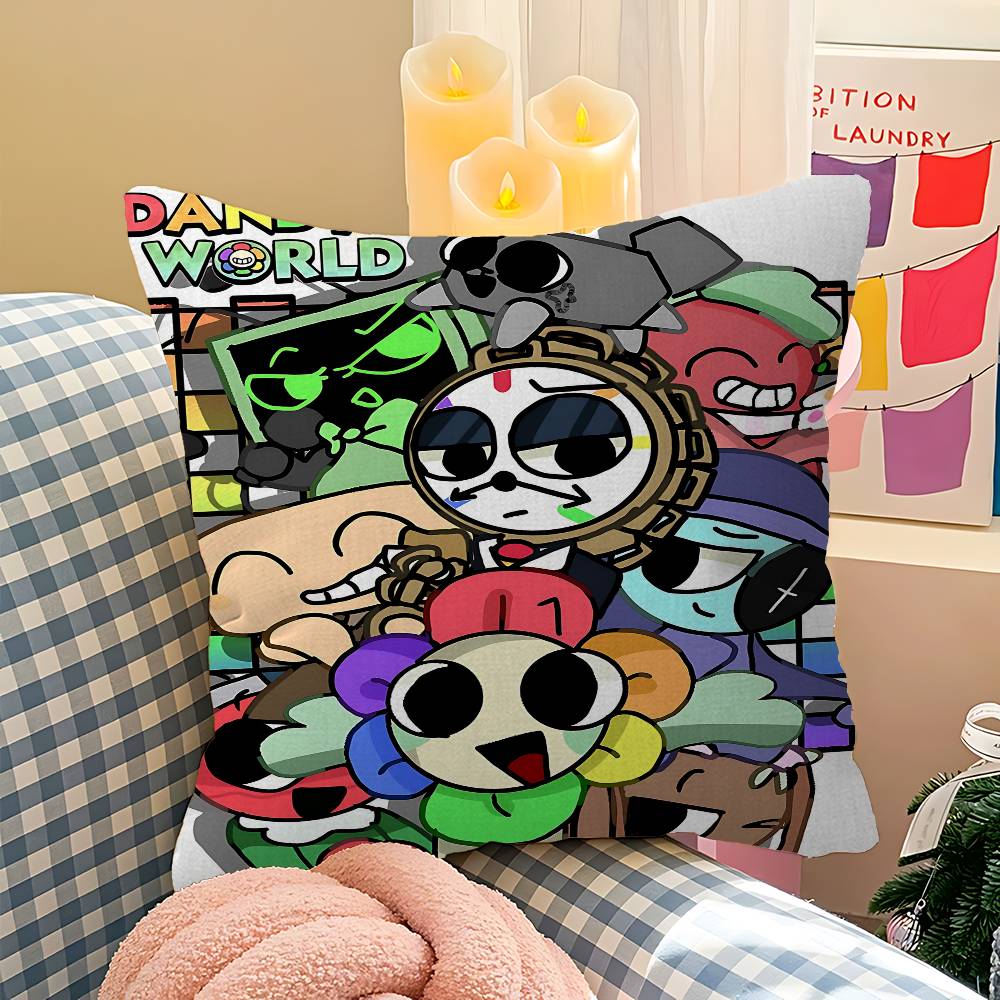 

Popular Game D-Dandys World Pillow Cover Sofa Cushion Cover Home Room Decoration Children Gift 30cmx30cm