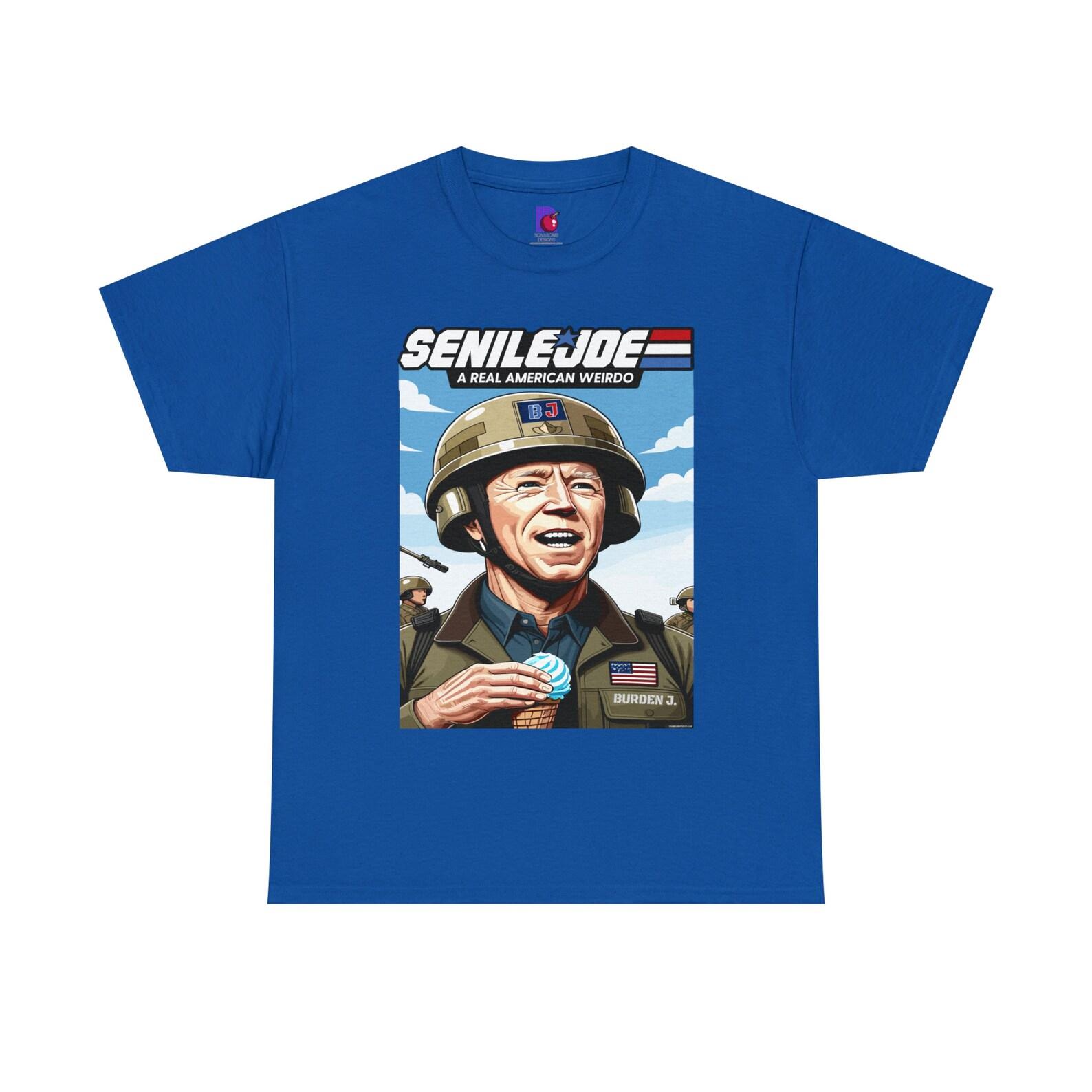 Senile Joe Burden - G.I. Joe/Biden Parody - Gildan Unisex Heavy Cotton Tee 110