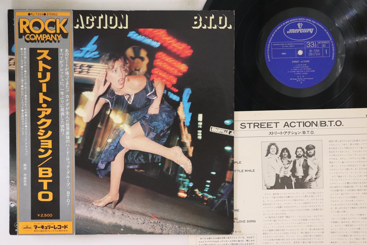 

LP Record BTO - Street Action RJ7359 MERCURY 1978 Japan Obi Rock Used
