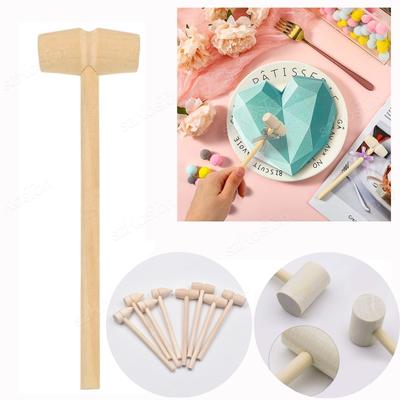 5/10pcs Mini Wooden Hammer Pounder Replacement Wood Mallets Crab Seafood Crackers Kids Toys Birthday Party Gift Decoration