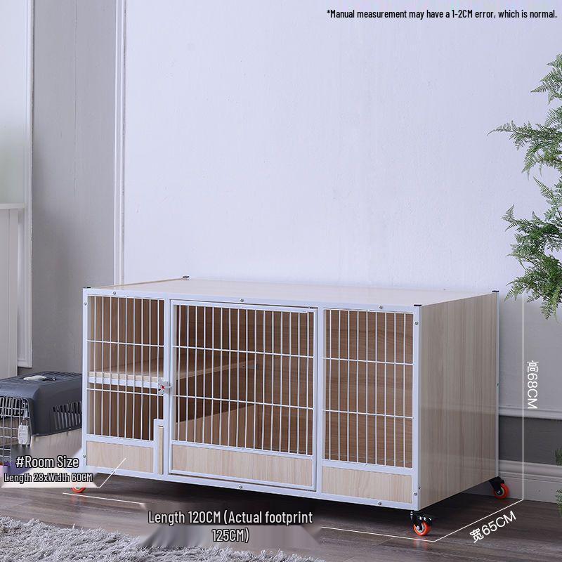 Three-Tier Solid Wood Cat Breeding & Boarding Cage with Birthing Room