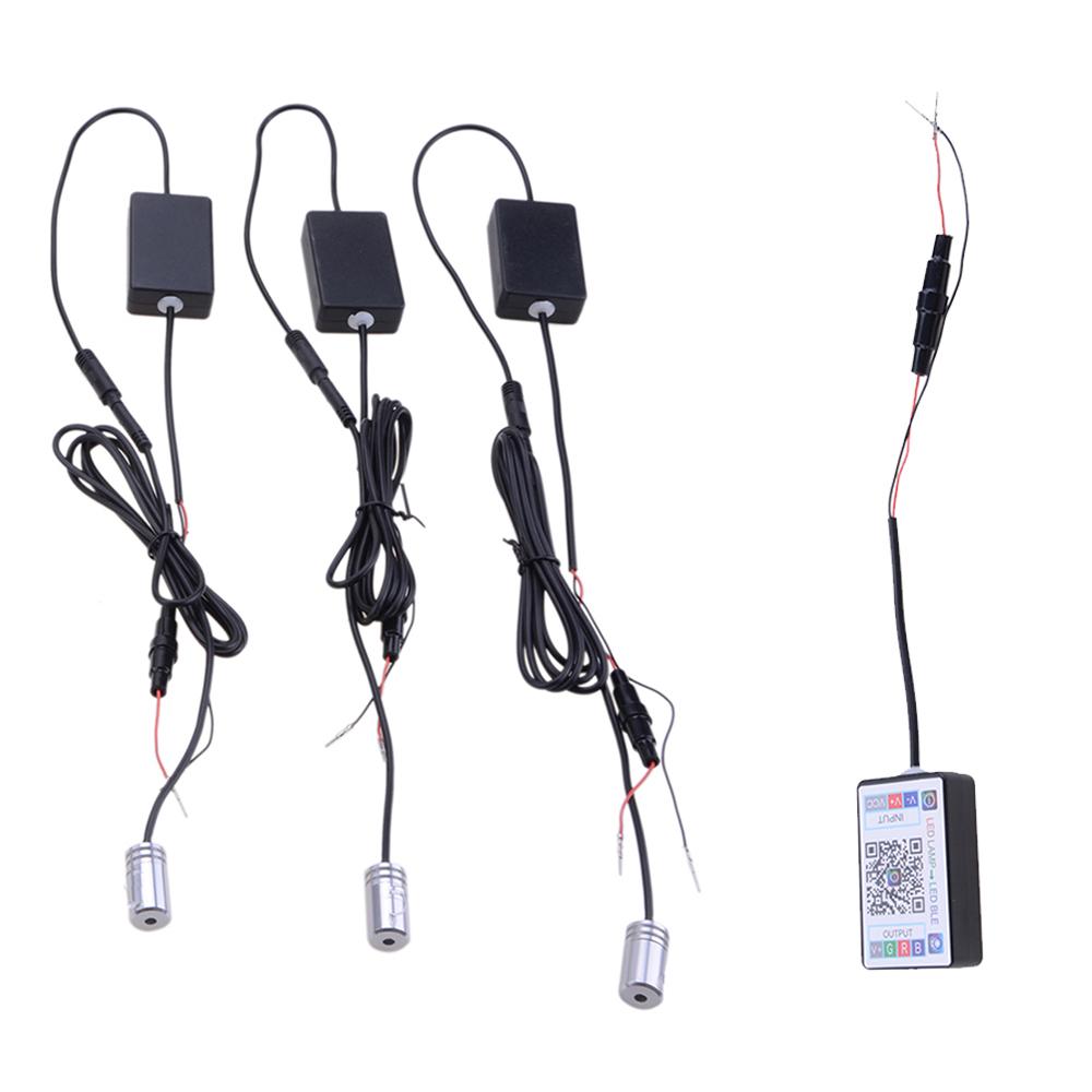 RGB Car Interior Ambient Light Wireless APP Bluetooth Control Optical Fiber Strip Atmosphere Lamp Standalone Connection