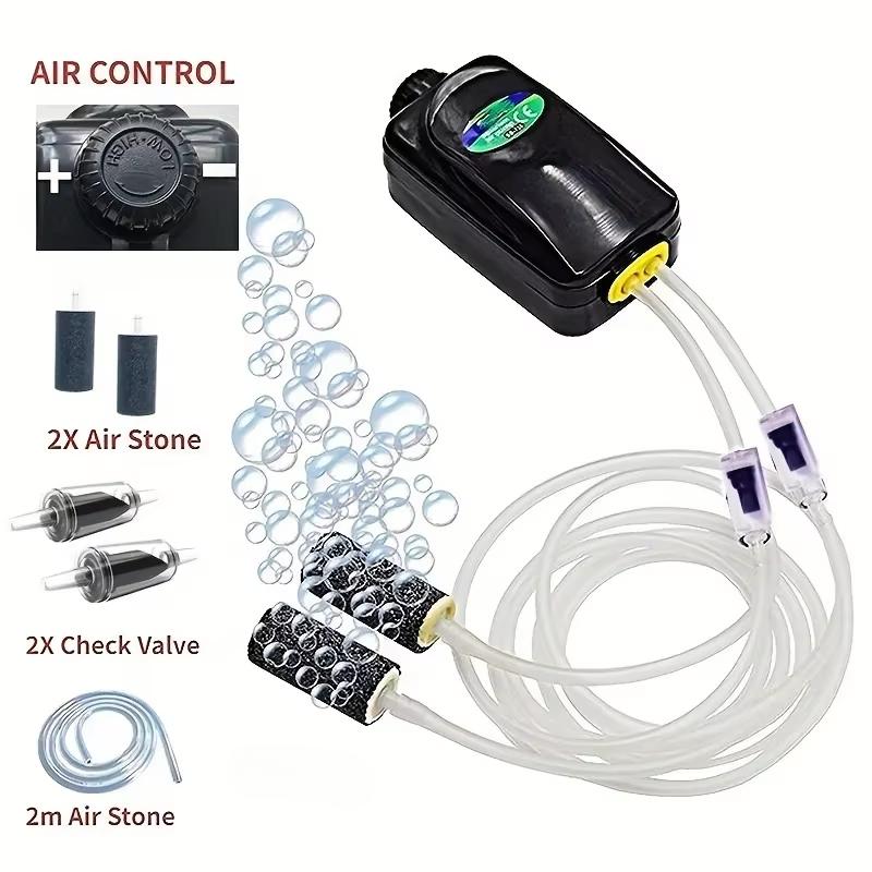 SOBO Aquarium Oxygen Pump Aquarium Supplies 738M Double Hole 3.5w Adjustable High-power Oxygen-increasing Pump