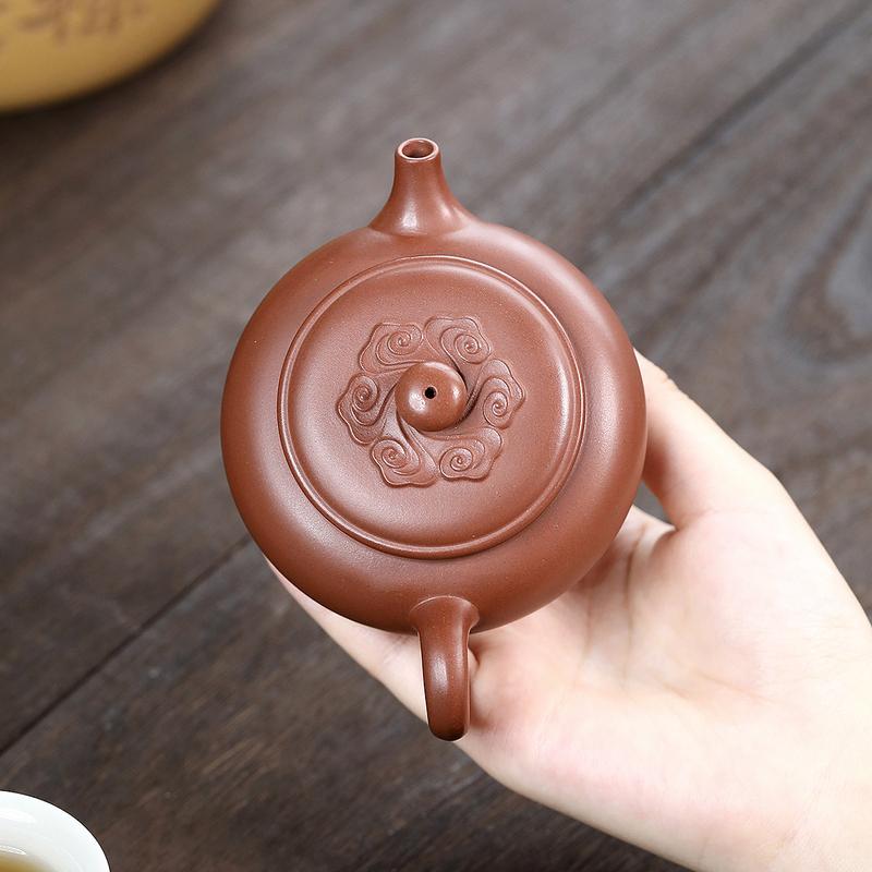 Yixing Zisha Teapot Breathing Clay Teapot 140ml Zhu Ni Clay Masterpiece Artisan-Crafted