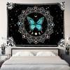 VIKAMA Ins Black White And Blue ColourBlocked Butterfly Tapestry Artistic Decorative Tapestry For The Living Room Or Bedroom