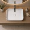 Snello countertop washbasin 50X39 CM rectangular white