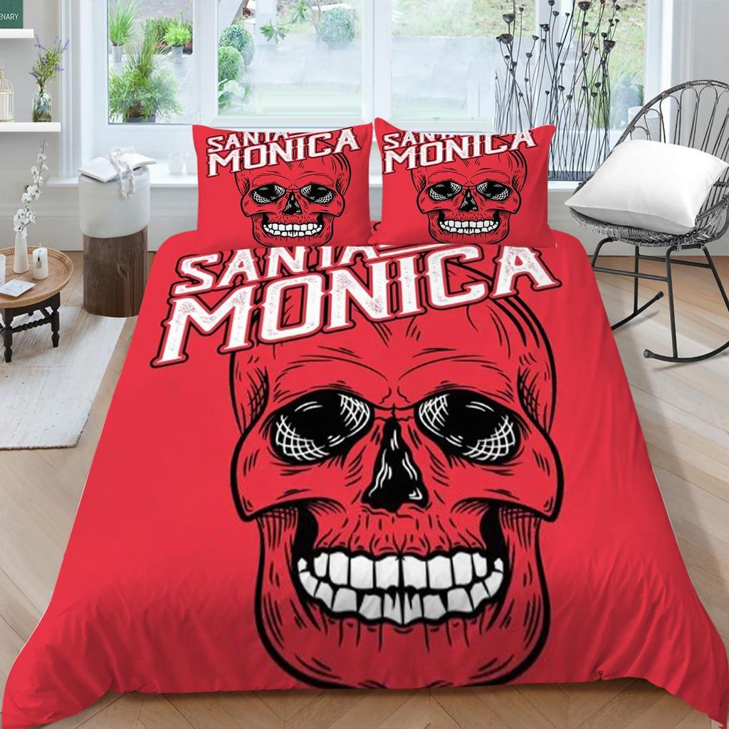 3D Totenkopf Bettwäsche Bettdecke Abdeckungen Home Bettwäsche Teenager Bequeme Bettdecke Bettbezug Set Polyester Bettwäsche Anzug