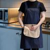 Kitchen Apron SWaterproof Leeveless Cross Back Restaurant Uniform with Removable Hand Towel Anti-fouling Cooking Baking Bibs