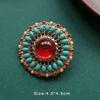 Colorful Baroque Pearl Gem Enamel Brooch Pin