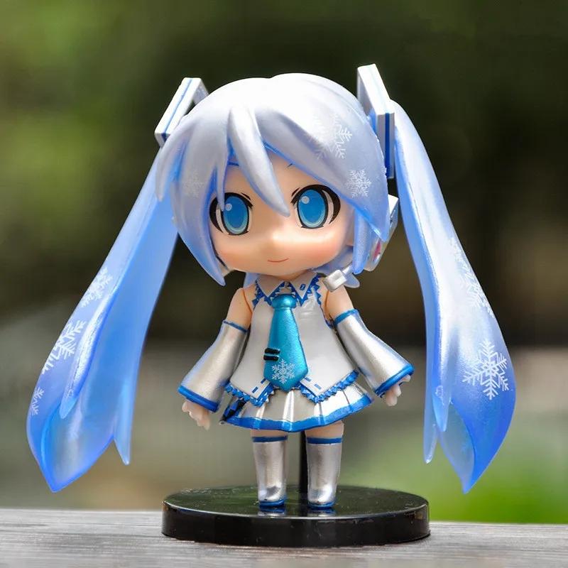 Japanisches Anime-Modell Hatsune Miku kawaiii Mädchen PVC-Modell Puppen-Set Weihnachtsspielzeug Schreibtisch Kuchen Dekoration niedlich