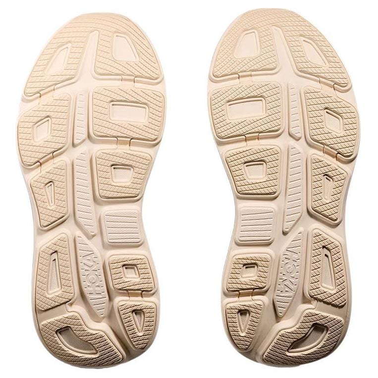 HOKA One One Scarpe Casual da Città per Pendolarismo e Corsa Bondi 9 Traspiranti Basse Donna Beige 1162012-VCH