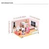 Bedroom Pretend Play Paper Doll House Living Room 3D Paper Puzzle Room  Kindergarten