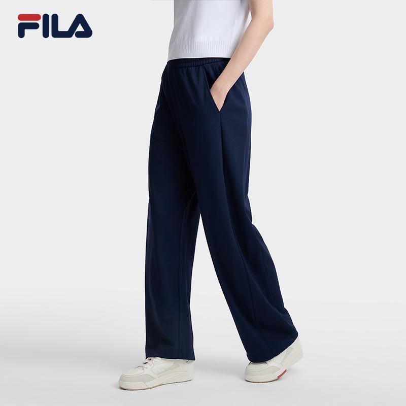 Fila Heritage Trendy Versatile Sports Casual Pants Women Bottoms Cigarette-Blue F11W628603FDB