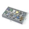 6/12/30 Slots Watch Storage Display Box Wristwatch Organizer Display Tray Watches Holder With Pillows Gift Cases