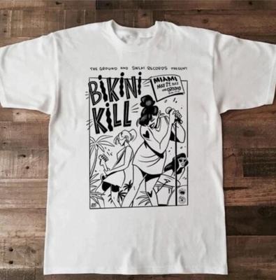 Bikini Kill Nordamerikanische Baumwolle Weiß Alle Größen Herren Damen Hemd
