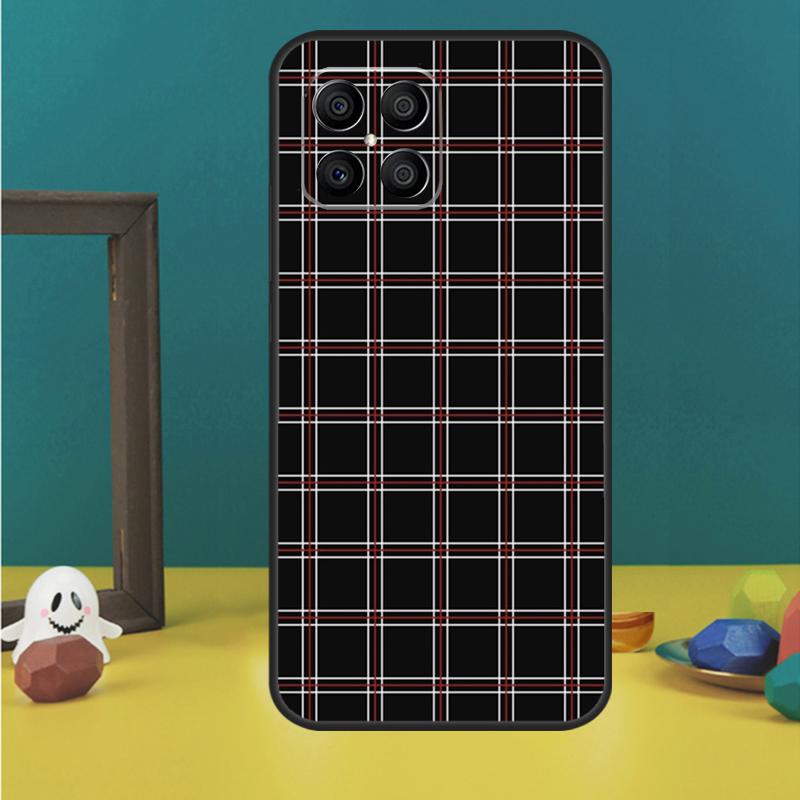 Buffalo Plaid Pattern Case For Honor X9a X8a X8b X9b X9c X8 X9 50 70 90 Lite Honor 200 Lite Magic 7 5 6 Pro Cover
