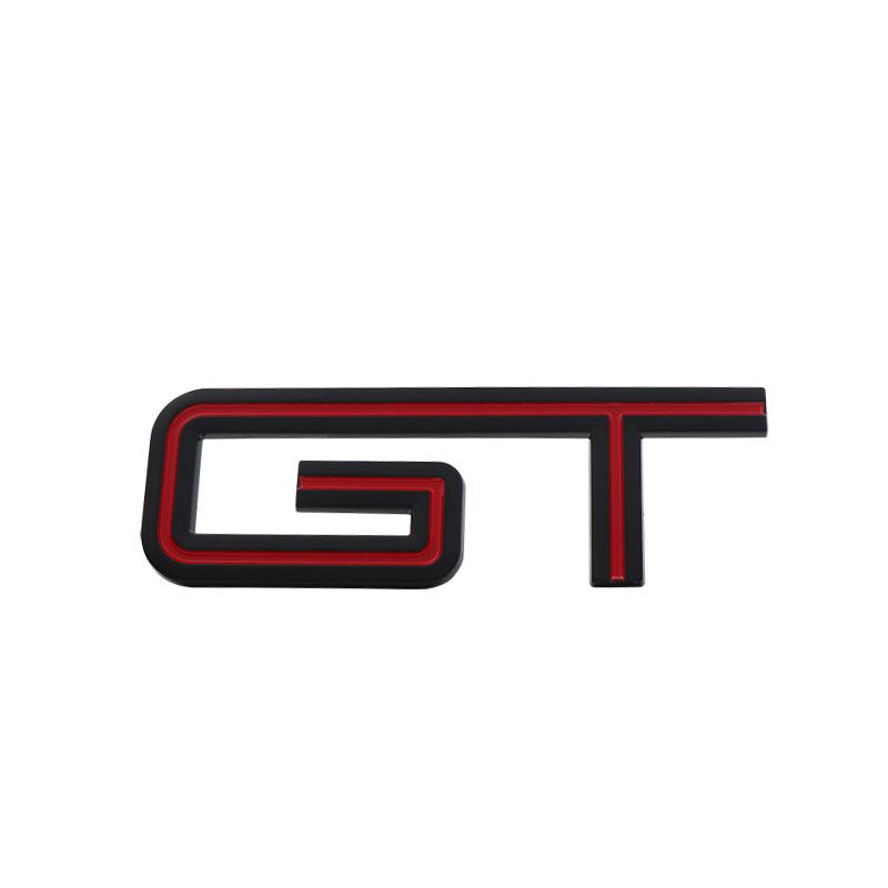 3D Auto Styling GT Logo für Auto Kotflügel Seite Kofferraum Namensschild Aufkleber Emblem Abzeichen Aufkleber
