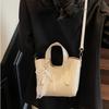 Glossy portable tote bag women's shoulder messenger bag