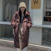 Thickened down cotton jacket women's long knee-length Korean version loose cotton jacket bread jacket winter new padded jacket jacket