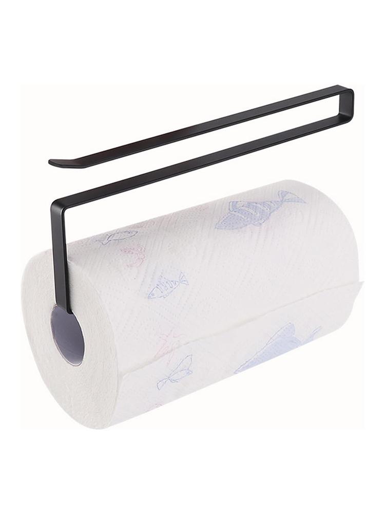1PC, Hanging Tissue Holder, Punch-free Hanging Rack, Cabinet Lazy Roll Paper Holder, Plastic Wrap Wiping Cloth Holder